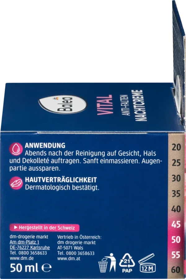 4066447101799-3828209 Vital Anti Aging Night Cream, 50 ml