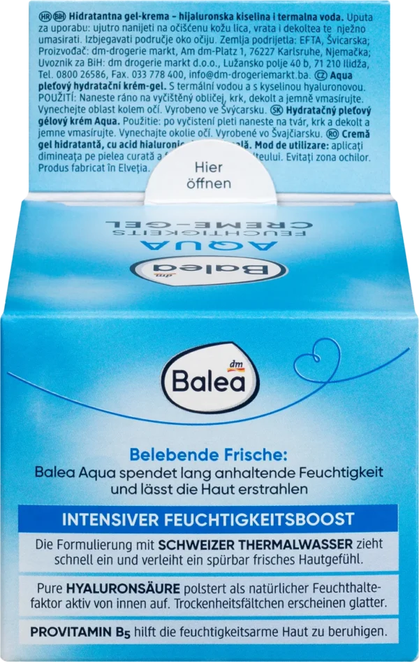 Face Cream Gel Aqua, 50 ml