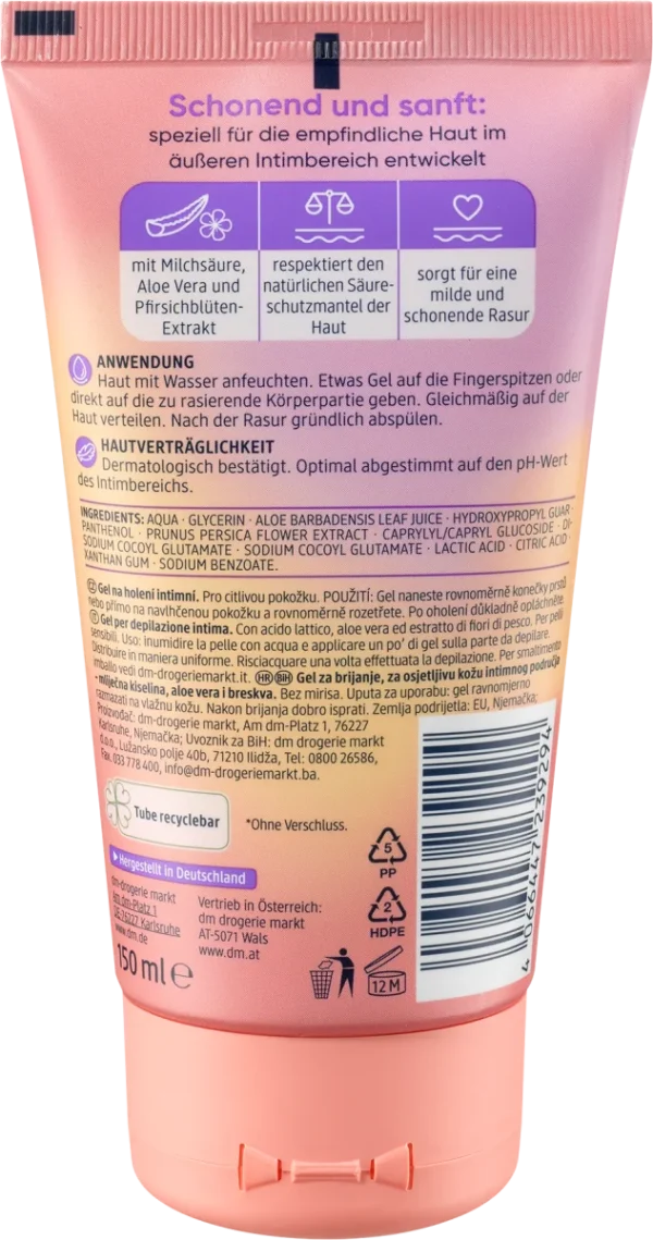 Rasiergel Intimate, 150 ml