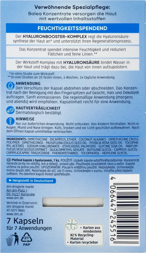hyaluronic acid facial capsules, 7 st