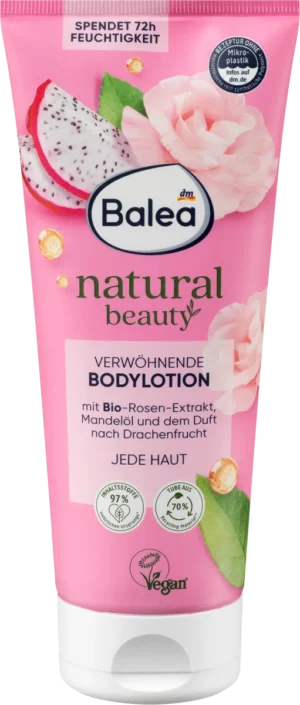 Body Lotion Natural Beauty Rose & Dragon Fruit, 200 ml