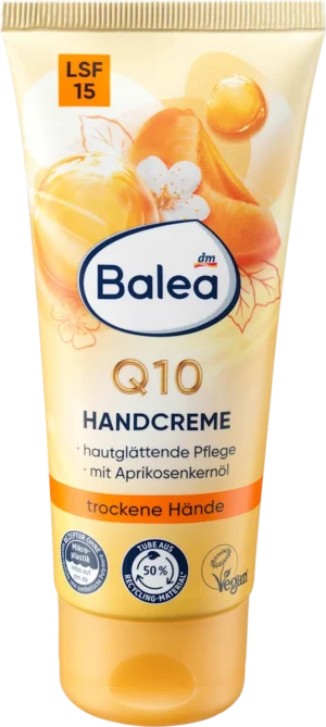 Hand Cream Q10 with Apricot Oil and SPF 15, 100 ml