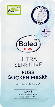 Balea med Ultra Sensitive Foot Mask Socks, 2 pcs (1 pair)