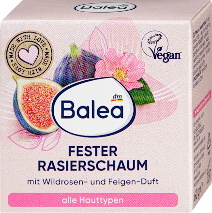 Balea Wild Rose Solid Shaving Foam, 60 g