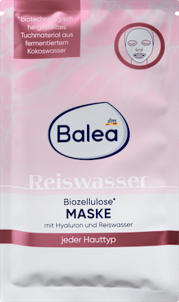 Balea Rice Water Biocellulose Face Mask, 1 Piece